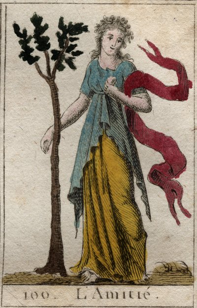 Representación de la amistad. De “Mitología de la Juventud” de Pierre Blanchard 1803. de French School