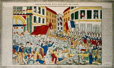 Insurrección Republicana en Lyon, 9-14 de abril de 1834 de French School