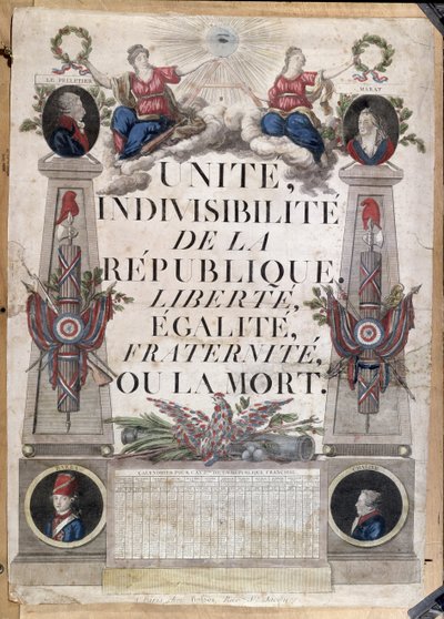 Calendario republicano, 1794 de French School