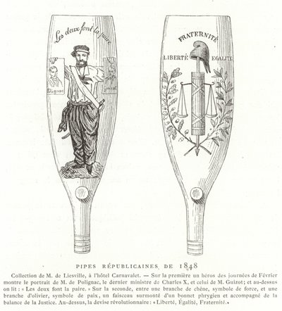 Pipas republicanas, Revolución de 1848, Francia de French School