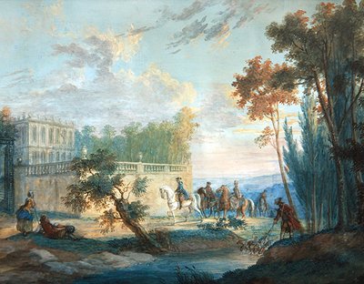 Regreso de la caza, mediados del siglo XVIII de French School