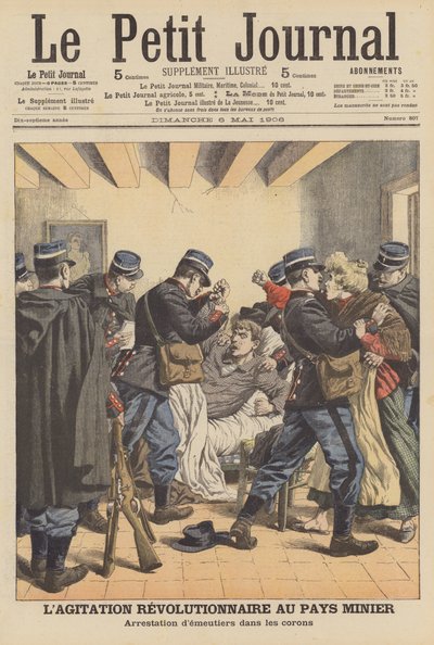 Agitación revolucionaria en las minas de carbón de Nord-Pas-de-Calais, Francia de French School