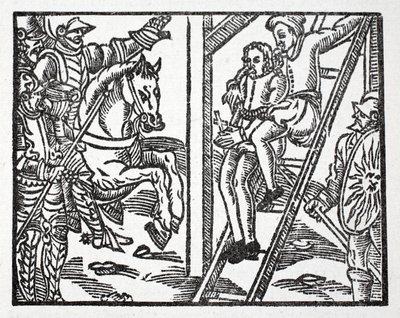 Ricardo de Normandía se niega a denunciar a Carlomagno ante Regnault, quien amenaza con la muerte de French School