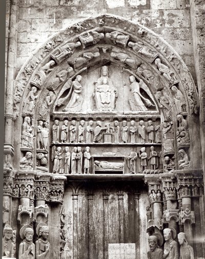Bahía derecha del Portal Real, mediados del siglo XII de French School