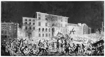Motín en Lyon, 27 de noviembre de 1768 de French School