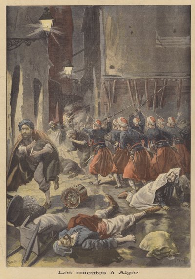 Disturbios en Argel de French School