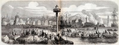 Risorgimento - (Guerra contra Austria) - Desembarco en Livorno de un ejército francés comandado por el Príncipe Napoleón (Napoleón Jerónimo Bonaparte) - 23 de mayo de French School