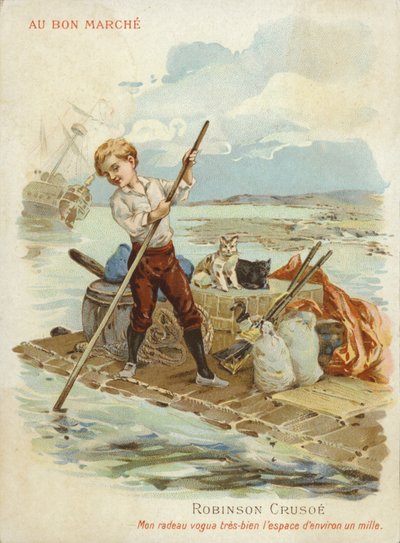 Robinson Crusoe en balsa de French School