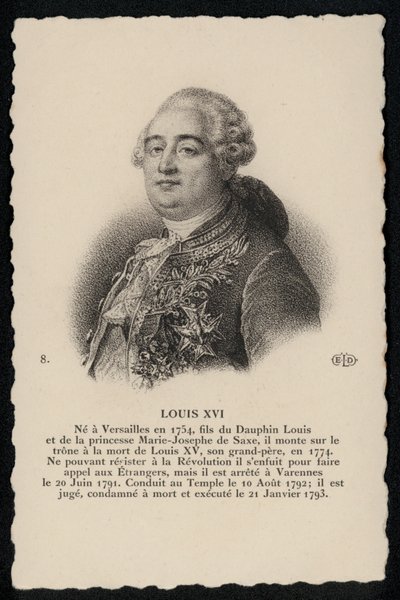 Rey Luis XVI de French School