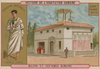 Casa y trajes romanos de French School