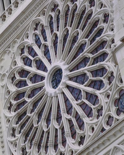 Rosetón de la fachada oeste, c.1270 de French School