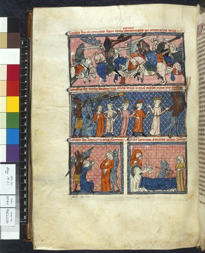 Real 19 C. 1, f.204v Tentaciones diabólicas, ilustración de 