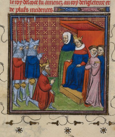 Royal 20 C.V11 John Baliol antes de Eduardo I, ilustración de 