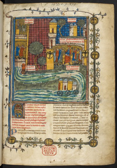 Real MS 19 D I, f.1r, Roman d
