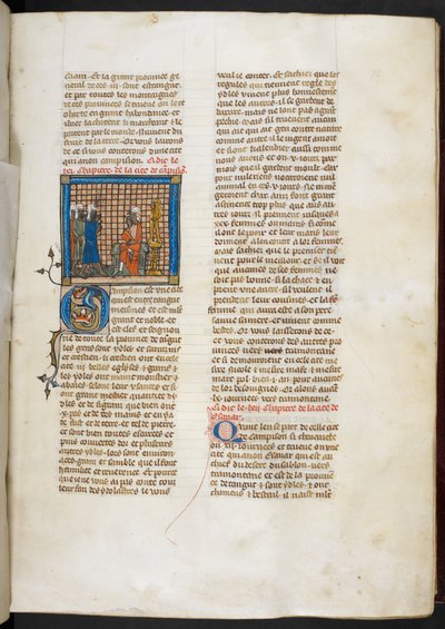 Real MS 19 D I, f.76r, Roman d