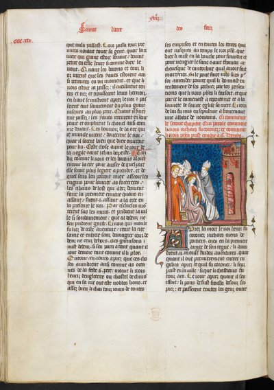 Royal Ms 16 g VI f.347v Coronación del rey Ricardo I, ilustración de 