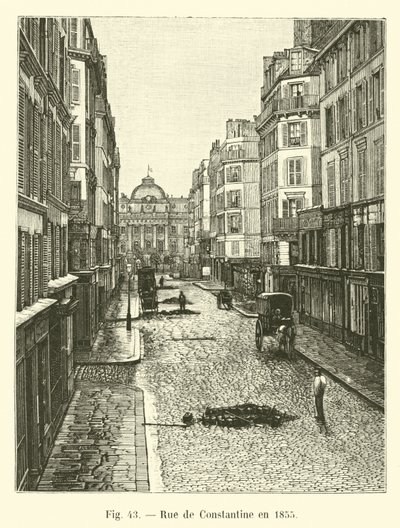 Calle de Constantine en 1855 de French School