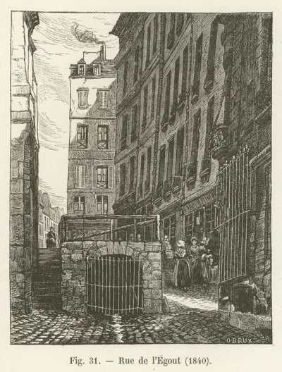 Calle del Alcantarillado, 1840 de French School