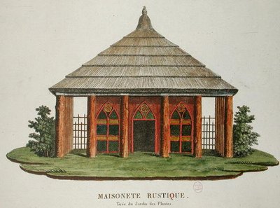 Casa Rústica en el Jardín de las Plantas, París de French School
