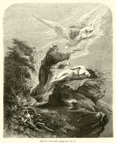 Sacrificio de Abraham de French School