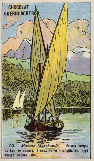 Barco de vela del Lago de Ginebra de French School
