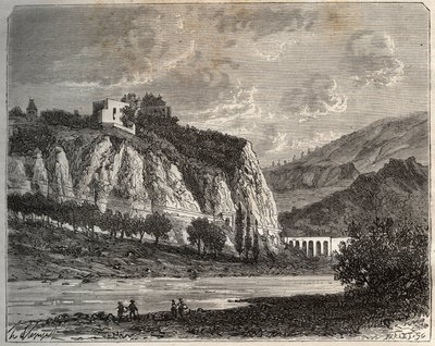 Saint-Paul-en-Cornillon - Loira, en la región de Ródano-Alpes - grabado en “La France illustree: geografía, historia, administración estadística” por V.-A. Malt-Brown. 1884 de French School