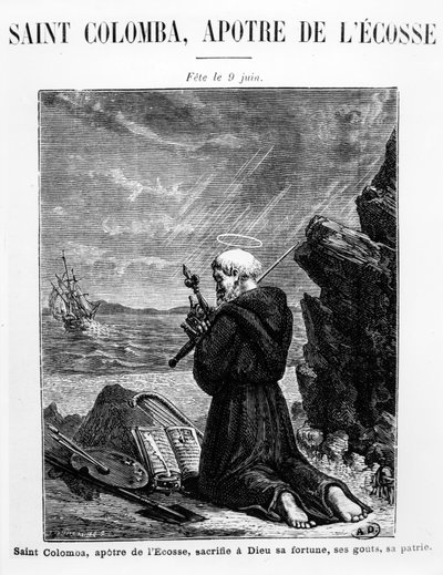 San Columba, Apóstol de Escocia de French School