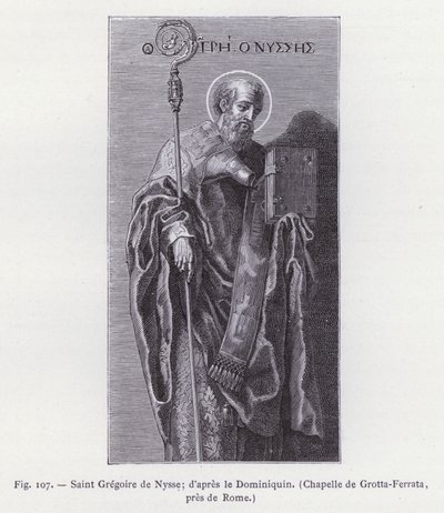 San Gregorio de Nisa; según el Dominiquín, Capilla de Grotta-Ferrata, cerca de Roma de French School