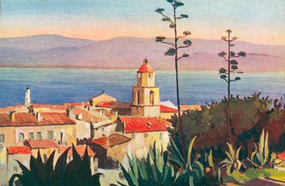 Saint Tropez: Escapada al golfo (litografía en color) de French School