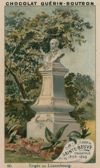 Sainte-Beuve, Prosateur, 1804-1869, Erigida en Luxemburgo de French School