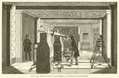 Sala de observaciones astronómicas, en el Observatorio de París de French School