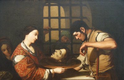 Salomé con la cabeza de Juan el Bautista de French School