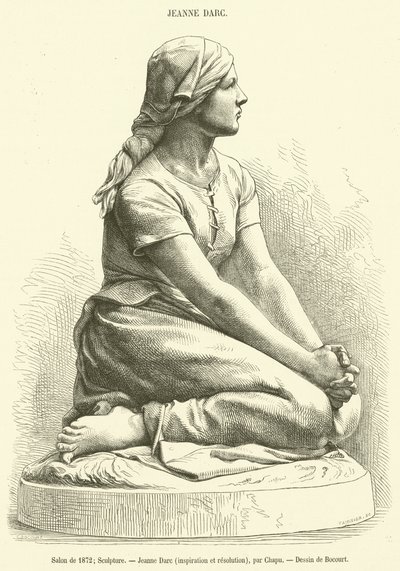 Salón de 1872, Escultura, Juana de Arco, inspiración y resolución de French School