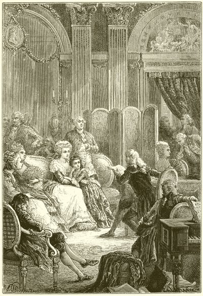 Salón de Madame Necker de French School
