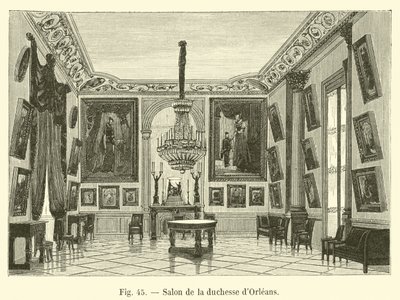 Salón de la duquesa de Orleans de French School