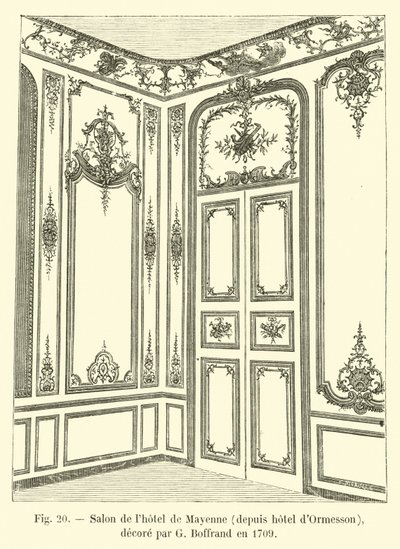 Salón del hotel de Mayenne, desde el hotel d