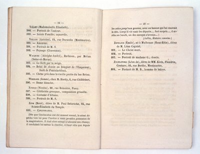 Entrada del catálogo del Salón de los Rechazados para Dame Blanche de Whistler (Sinfonía en blanco n.º 1: La chica blanca) 1863 de French School