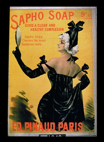 Jabón Sapho - Da una tez clara y saludable, Ediciones Pinaud, París de French School