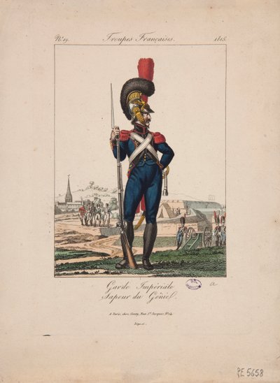 Zapador de la Guardia Imperial, tropas francesas, no.19 de French School