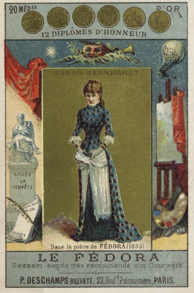 Sarah Bernhardt, actriz francesa de French School