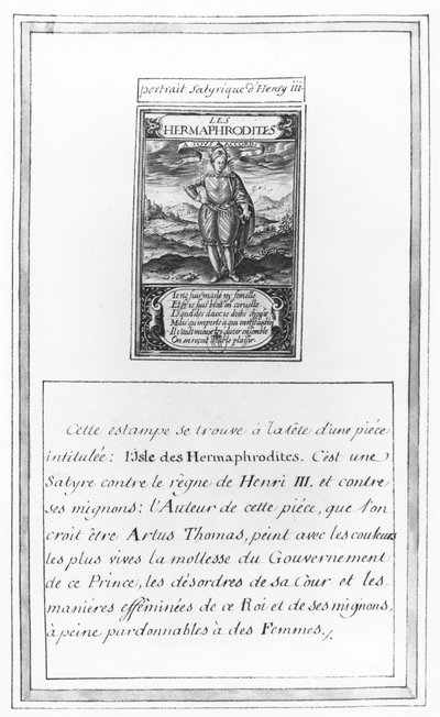 Retrato satírico de Enrique III, de 