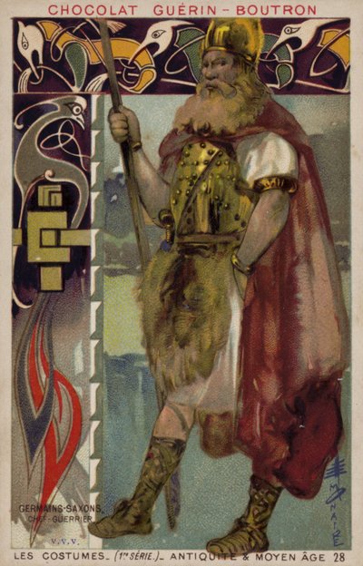 Jefe guerrero sajón de French School
