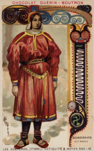 Traje escandinavo, siglo XII de French School