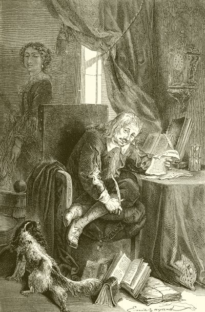 Scarron y su esposa de French School
