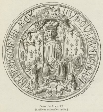 Sello de Luis XI de French School