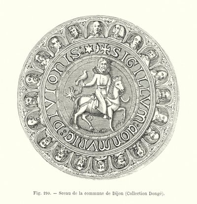 Sello de la Comuna de Dijon, Colección Donge de French School