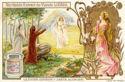 Escena de La Divina Comedia, de Dante Alighieri de French School