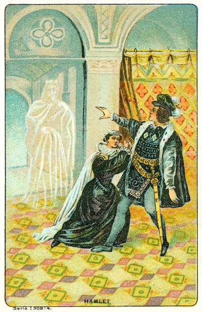Escena de Hamlet de Shakespeare de French School