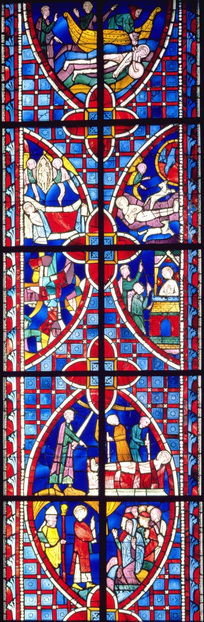 Escena de la vida de San Vicente, 1245-7 de French School