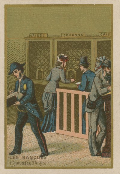 Escena en un banco de French School